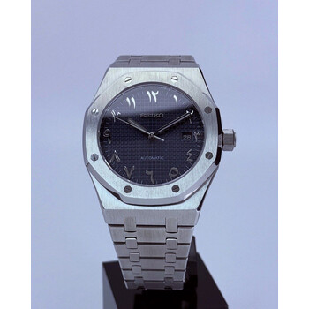 Custom Seiko Mod • Dark Blue Arabic • 42mm